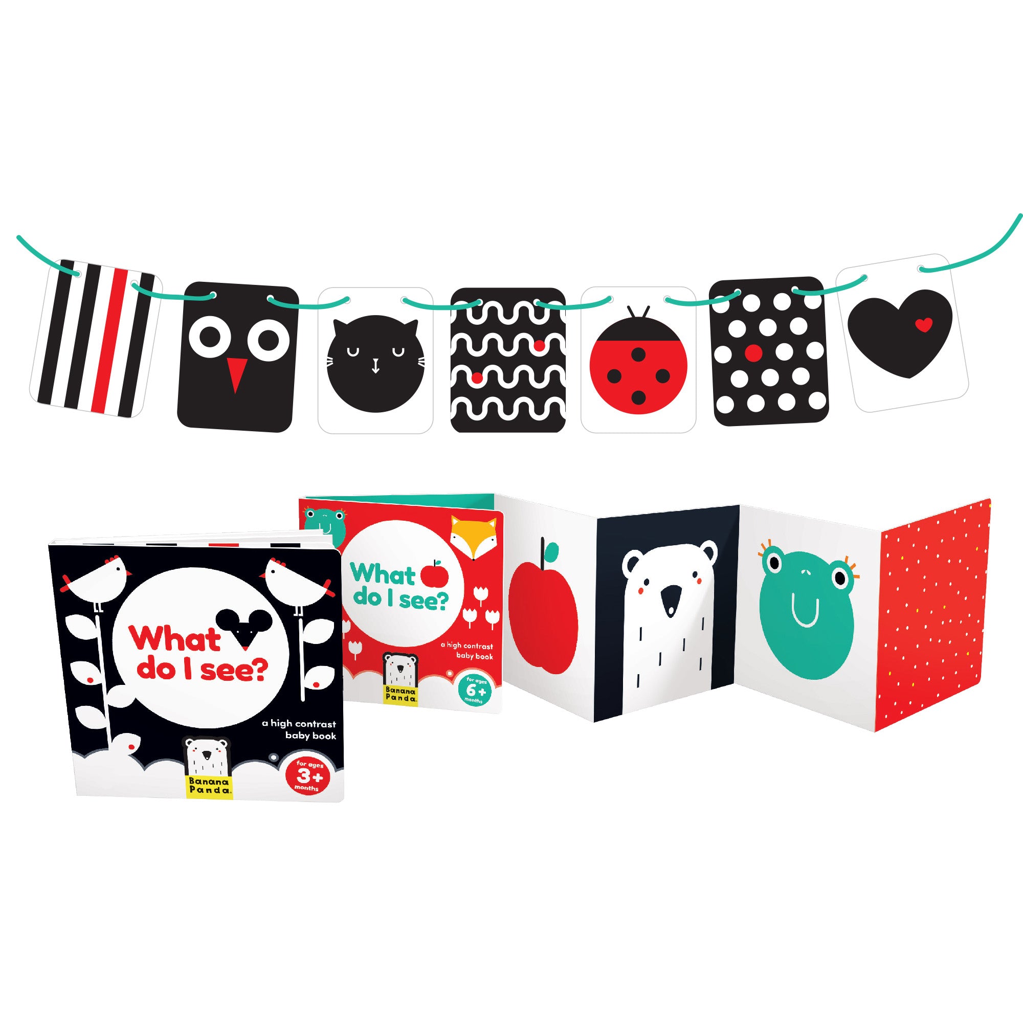 Banana Panda High Contrast Baby Pack ???? Visual and Cognitive Development Set - Image 2