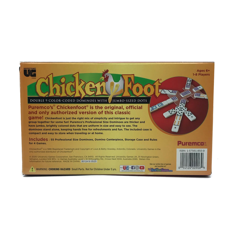 ChickenFoot Double 9 Color Dot Professional Dominoes Set - Image 2