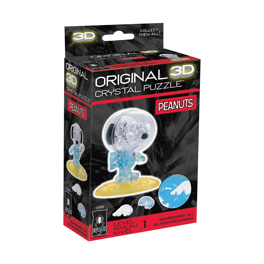 BePuzzled Peanuts Astronaut Snoopy 3D Crystal Puzzle - 35 pcs - Image 2