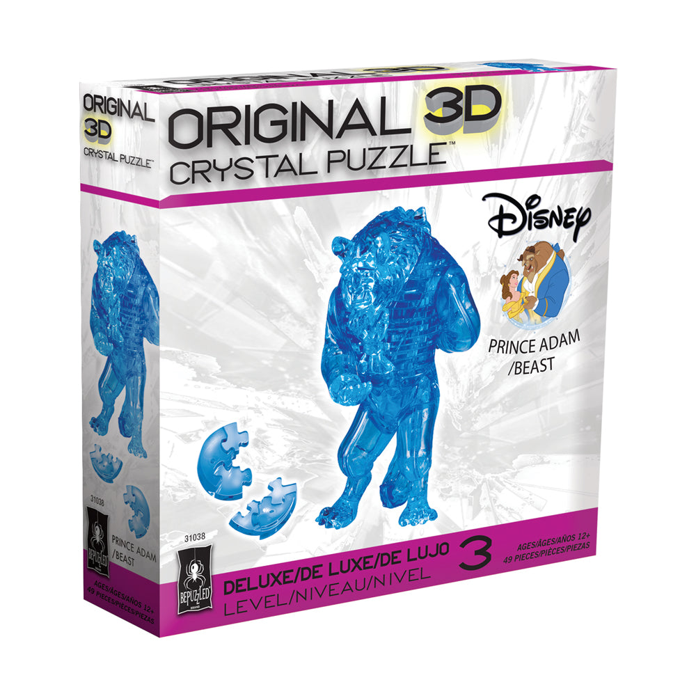 BePuzzled Disney Prince Adam/Beast 3D Crystal Puzzle - 49 pcs - Image 2