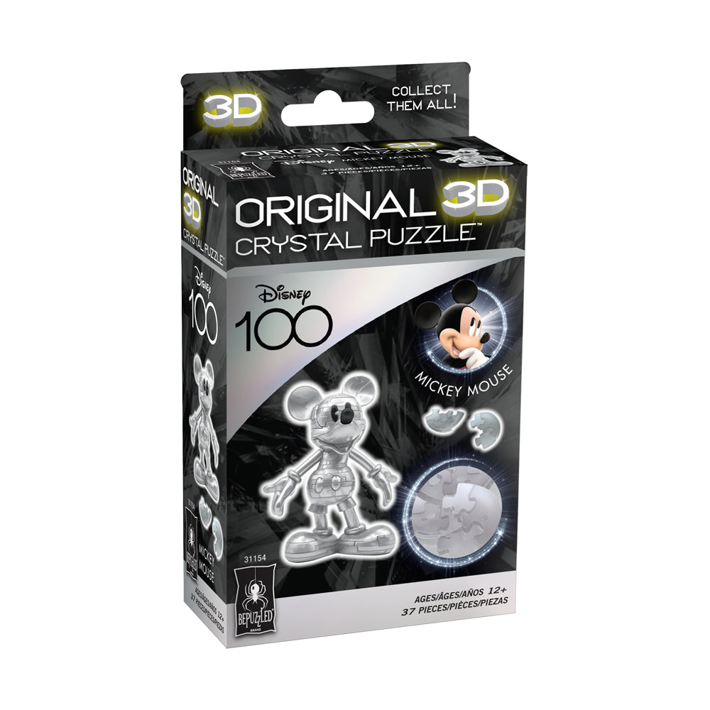 BePuzzled Disney 100 Platinum Edition 3D Crystal Puzzle - Mickey Mouse, 37 pcs - Image 2
