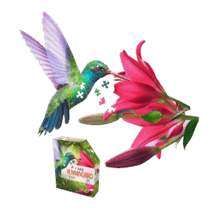 Madd Capp Hummingbird-Shaped Jigsaw Puzzle - 300 pc
