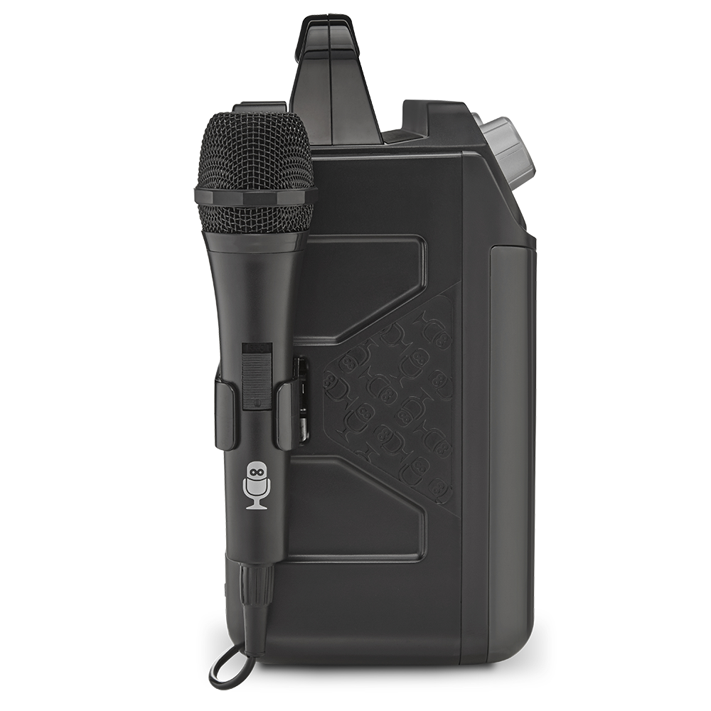 Singing Machine Groove Mini Bluetooth Karaoke Machine with 1 Wired Microphone and Disco Light Show - Image 3