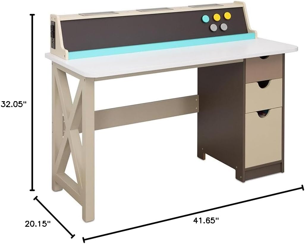 Creative Play 2-in-1 Chalkboard Desk - Artistic Development Station for Kids - Image 2