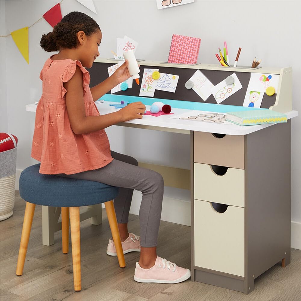 Creative Play 2-in-1 Chalkboard Desk - Artistic Development Station for Kids - Image 3