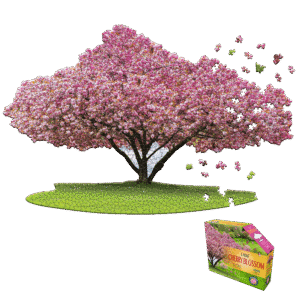 Madd Capp Cherry Blossom Tree-Shaped Jigsaw Puzzle - 1000 pc