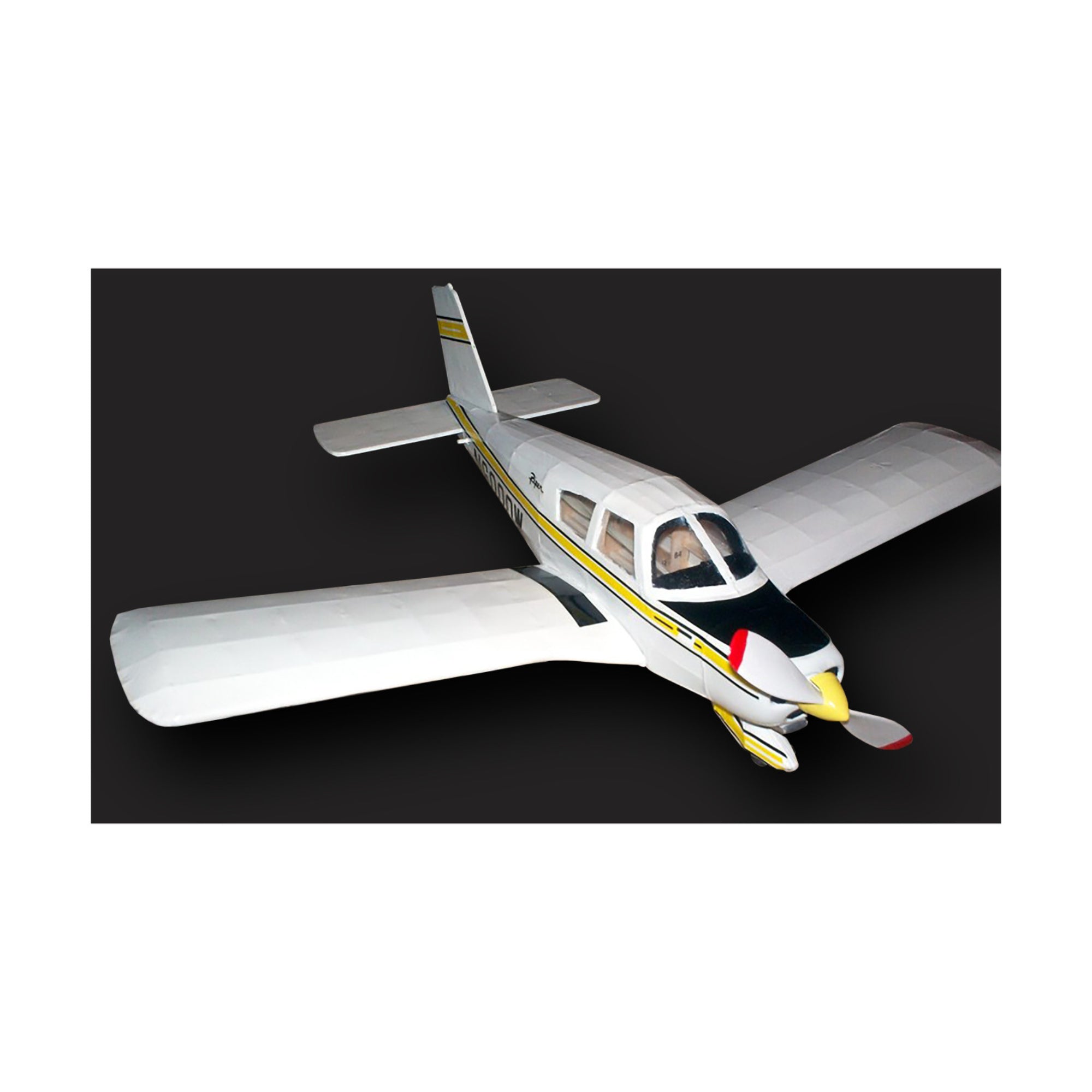 Guillow's Piper Cherokee 140 1/20 Scale Laser Cut Model Airplane Kit - Image 2
