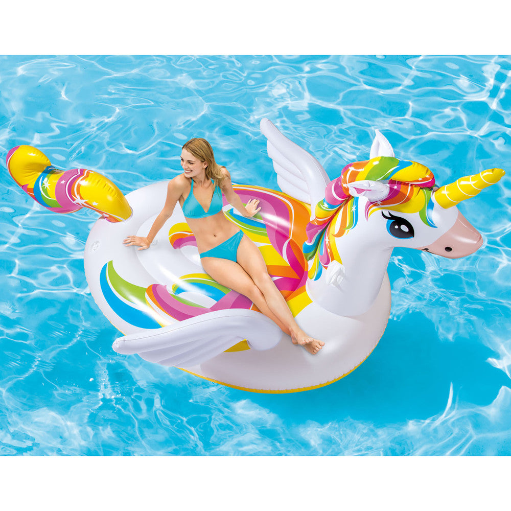 Intex Mega Unicorn Inflatable Pool Island Float - Vibrant Adult-Sized Lounger - Image 3