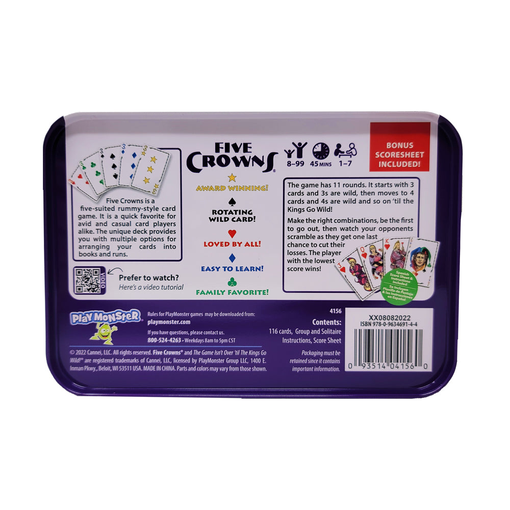 Five Crowns Card Game - Award-Winning Five-Suited Rummy-Style Game - Image 2