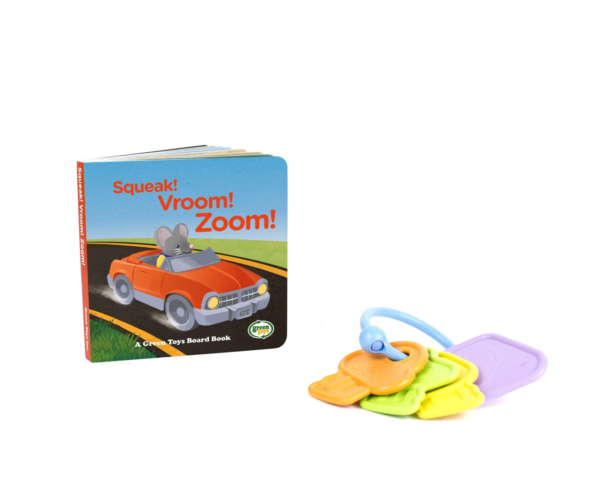 Green Toys First Keys & Board Book - Eco-Friendly Baby Play Set