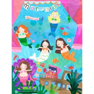 Oopsy Daisys 14x18 Mermaid Perform - Enchanting Wall Art