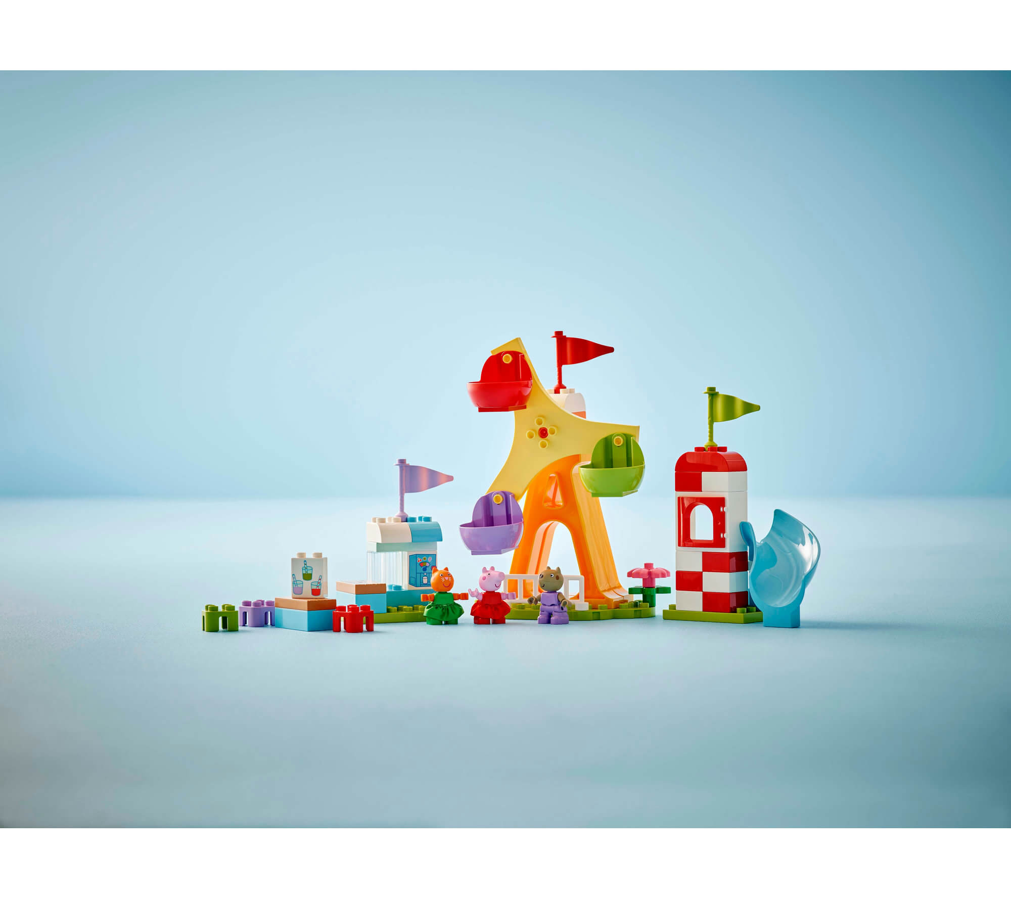 LEGO DUPLO 53-Piece Peppa Pig Funfair Amusement Park Toddler Toy - Image 4