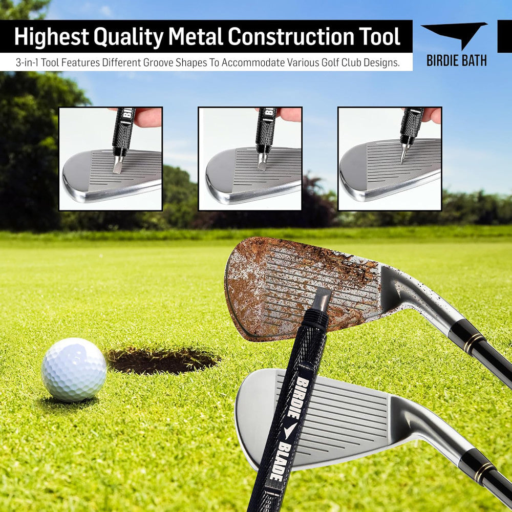 Birdie Golf: Birdie Blade - 3-In-1 Golf Club Groove Sharpener Tool - Image 7