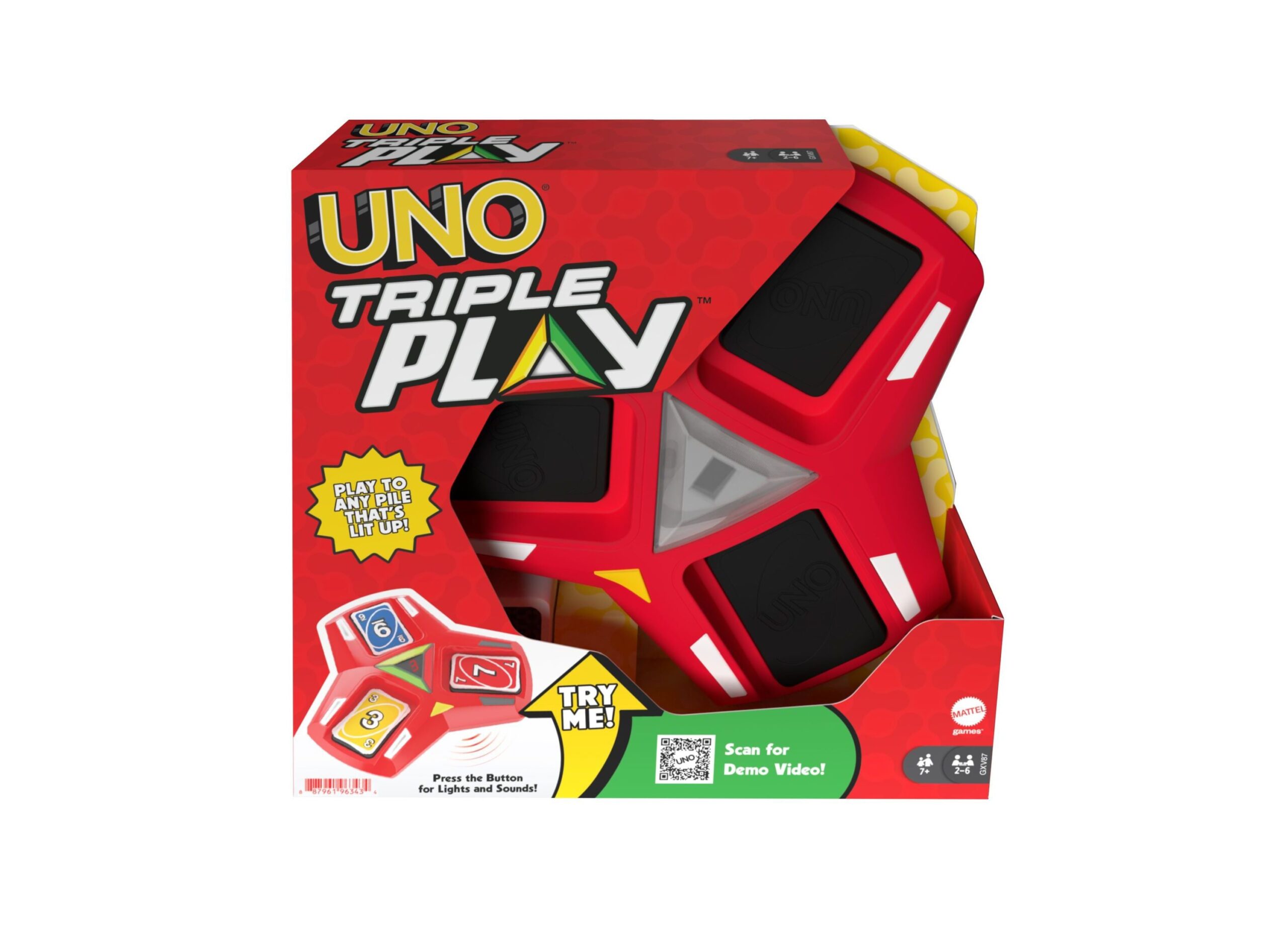 UNO Triple Play Card Game: Family Night Edition with Lights and Sounds - Image 3