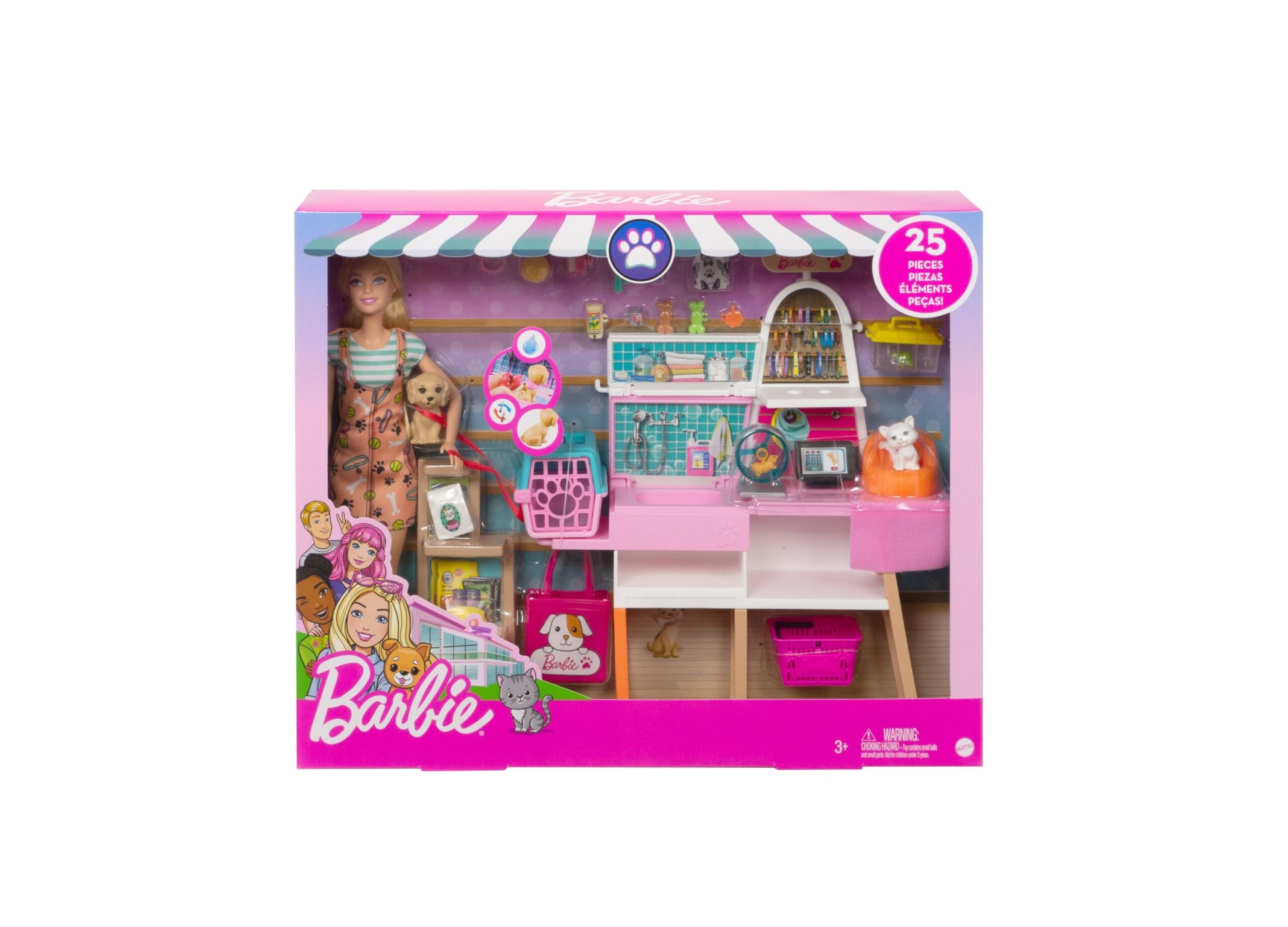 Barbie Pet Boutique Playset - Interactive Grooming Fun