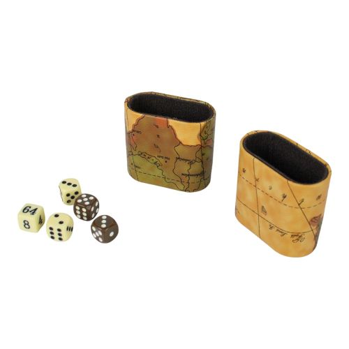 Deluxe Antique Map Backgammon Attache Set by Go! Games - Image 7