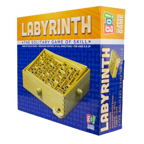 Classic Wooden Labyrinth Maze Skill Game - Image 4