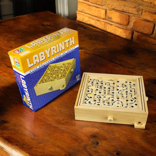 Classic Wooden Labyrinth Maze Skill Game - Image 5
