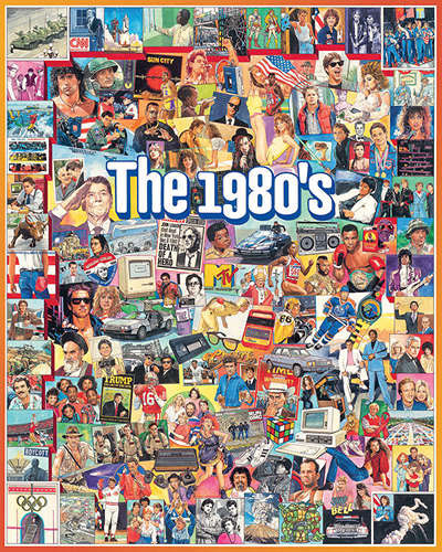 White Mountain 'The 1980s' Retro Jigsaw Puzzle - 1000 pc - Image 2