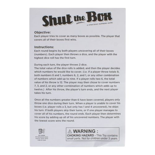 Shut the Box 4-Way Play Wooden Dice Game - Image 10
