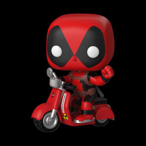 Funko POP! Rides Marvel 4 inch Vinyl Figure - Deadpool on Scooter - Image 2