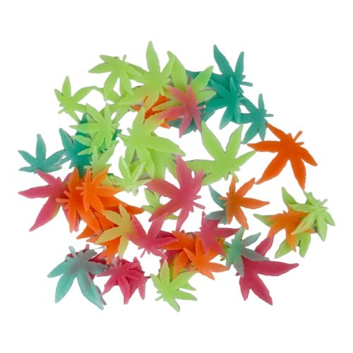 Multicolor Glow Pot Leafs Decorative Stickers - Image 3