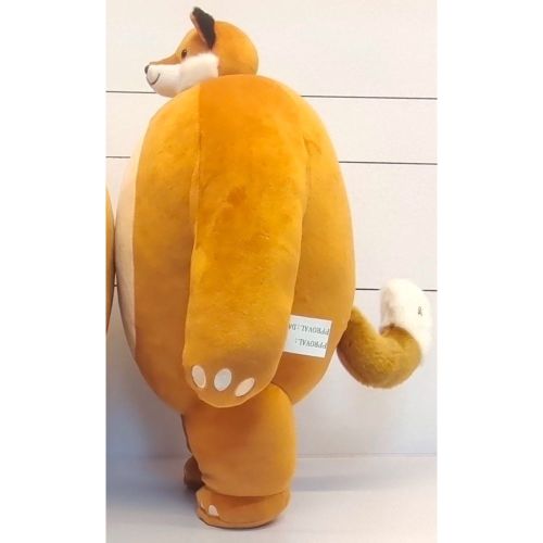 Bagstock Tiny Headed Plush Fox 15 Inch - Vibrant Orange - Image 3