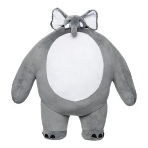 Tiny Headed Kingdom Dorrit Plush Elephant 15 inch - Soft Grey