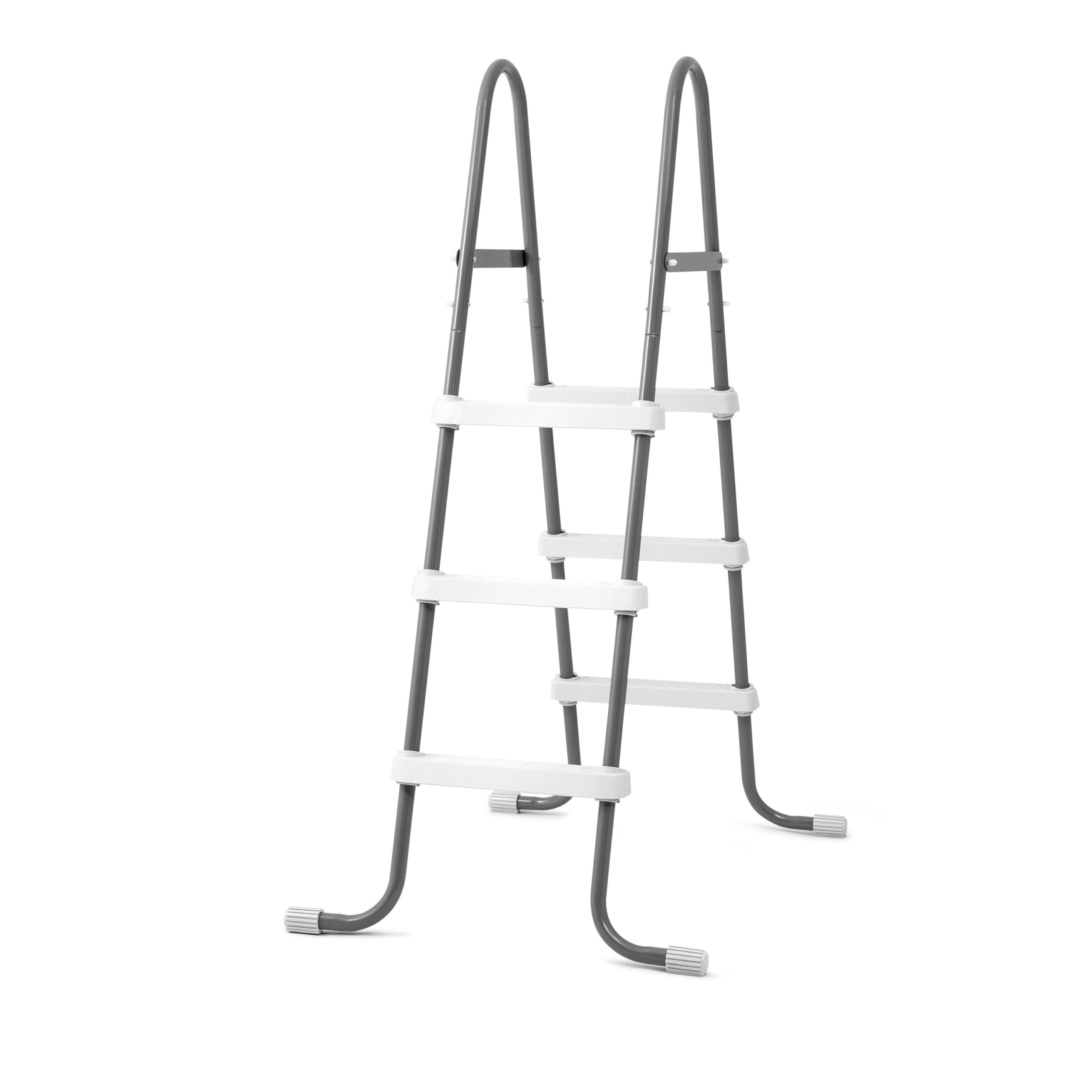 Intex Steel Frame Above Ground Pool Ladder, 42-In. Wall Height, Gray
