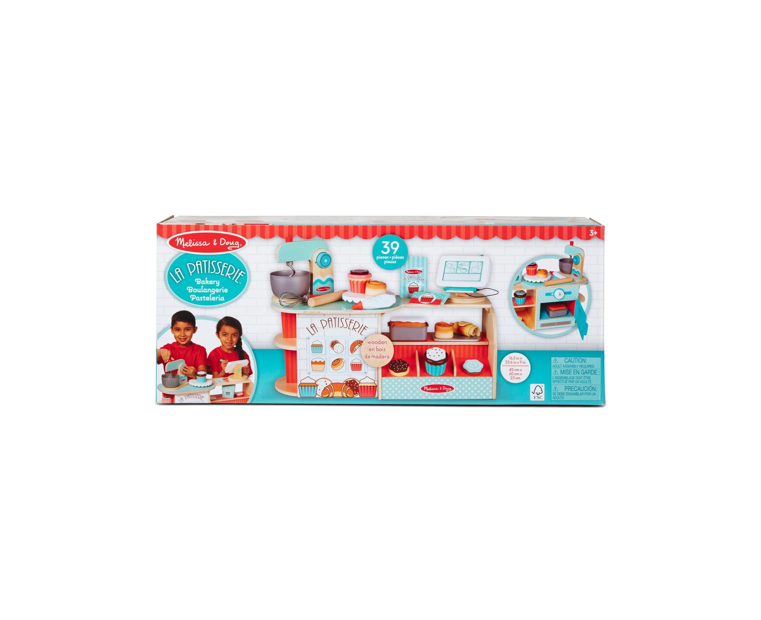 Melissa & Doug 39-Piece Wooden La Patisserie Bakery Set - Image 3