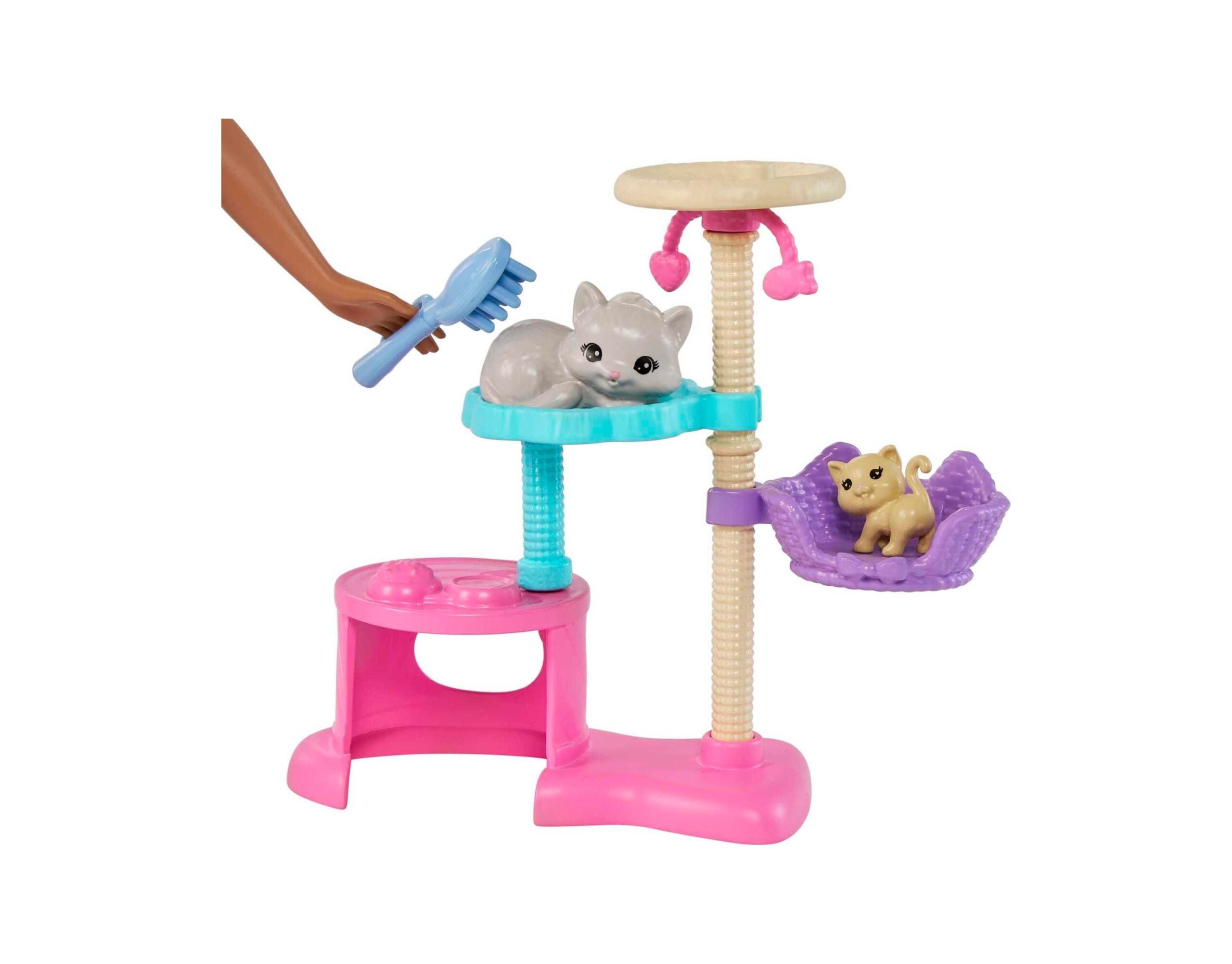 Barbie Kitty Condo Playset with Doll, Pets, and Accessories - Image 2