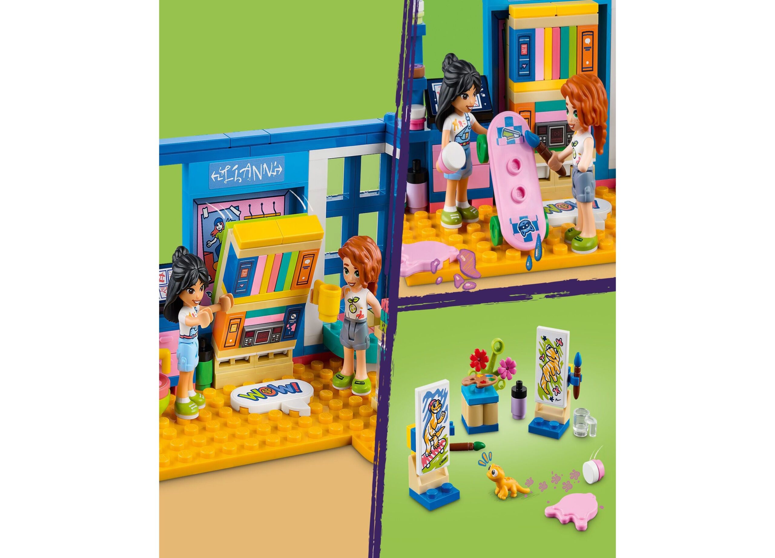 LEGO Friends Liann's Room 204-Piece Building Set with Mini-Dolls and Gecko - Image 5