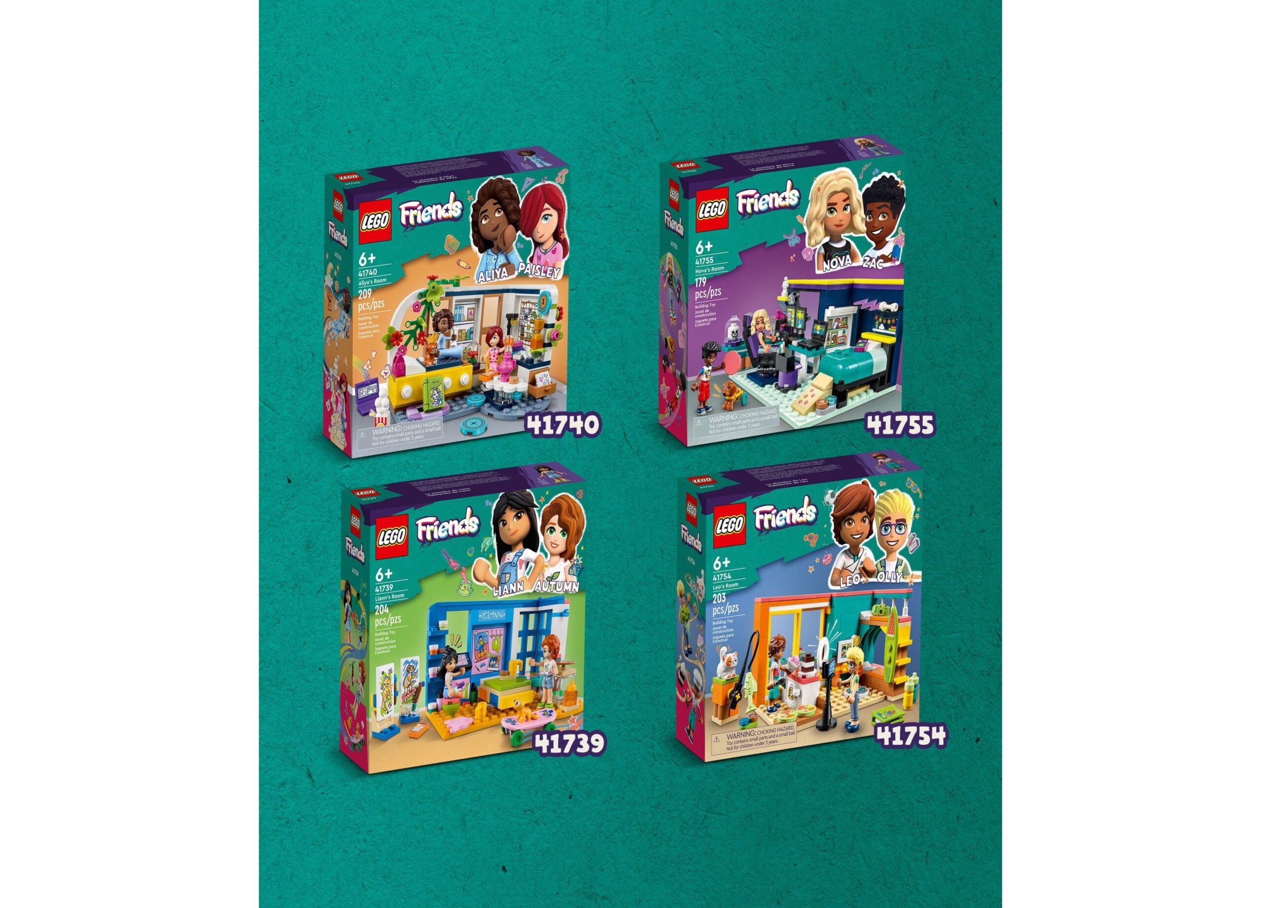 LEGO Friends Liann's Room 204-Piece Building Set with Mini-Dolls and Gecko - Image 6