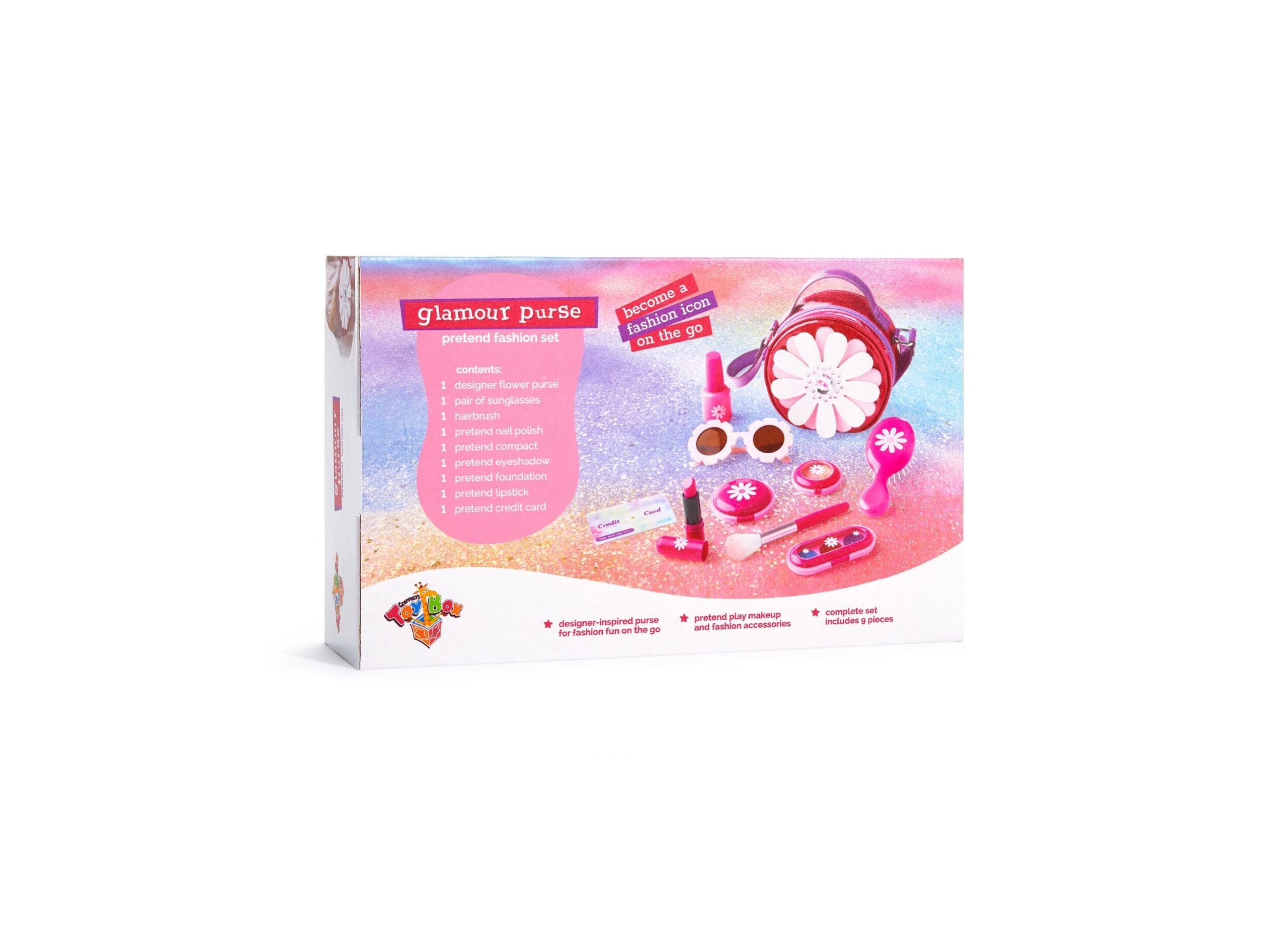 Geoffrey's Toy Box 11-Piece Glamour Purse Pretend Fashion Set for Kids - Image 3