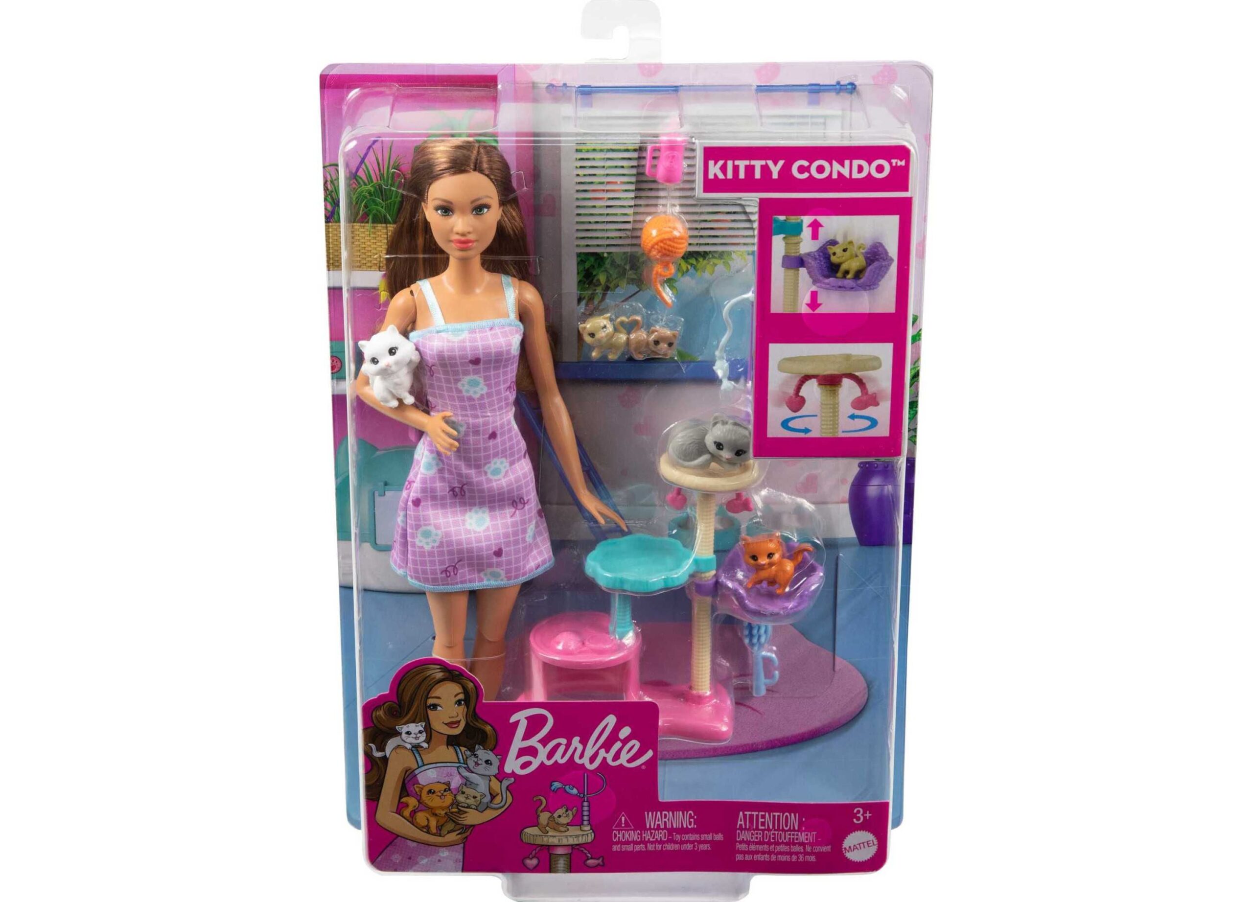 Barbie Kitty Condo Playset with Doll, Pets, and Accessories - Image 12