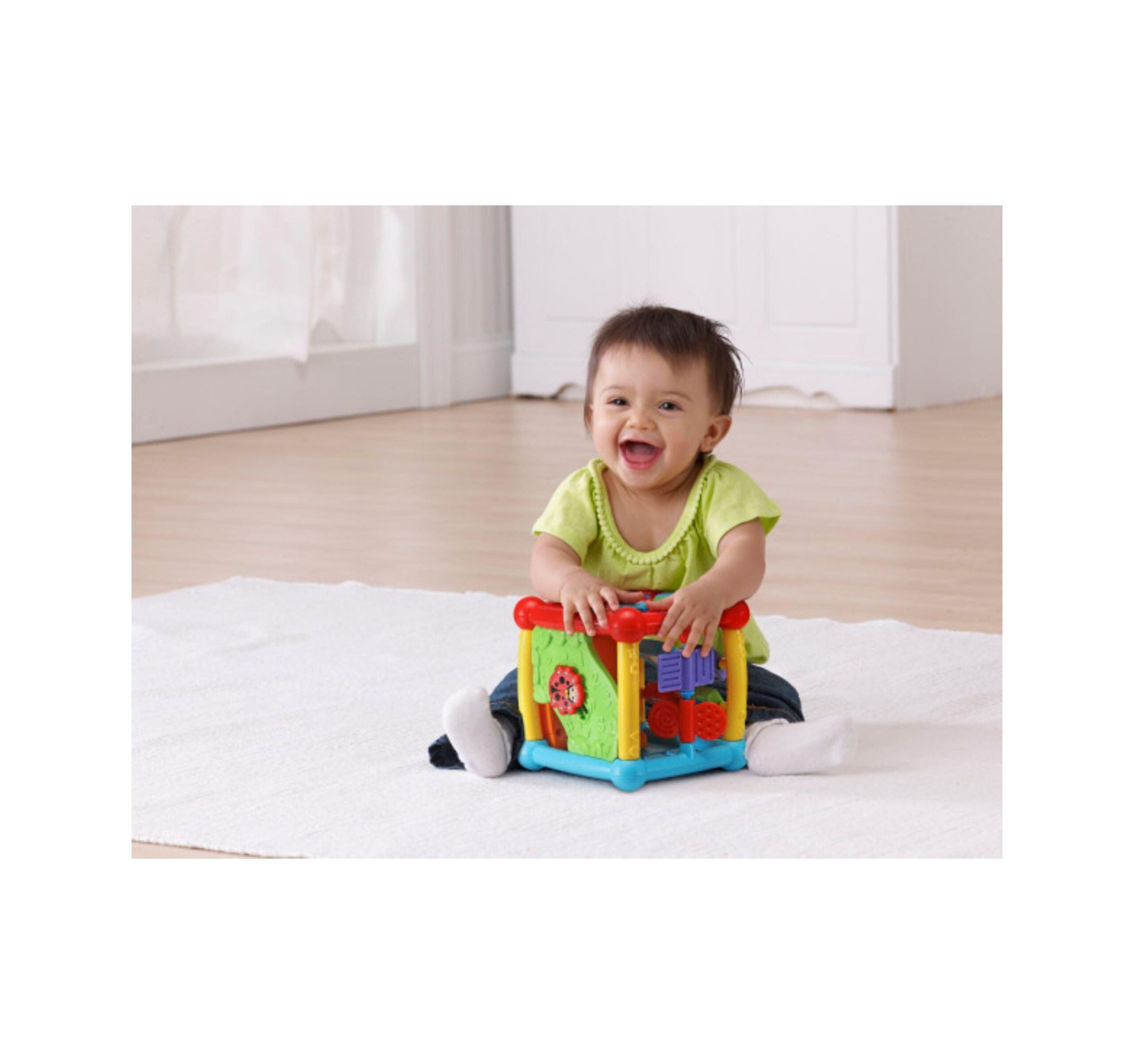 VTech Busy Learners Activity Cube - Interactive Educational Toy with Music and Lights - Image 3