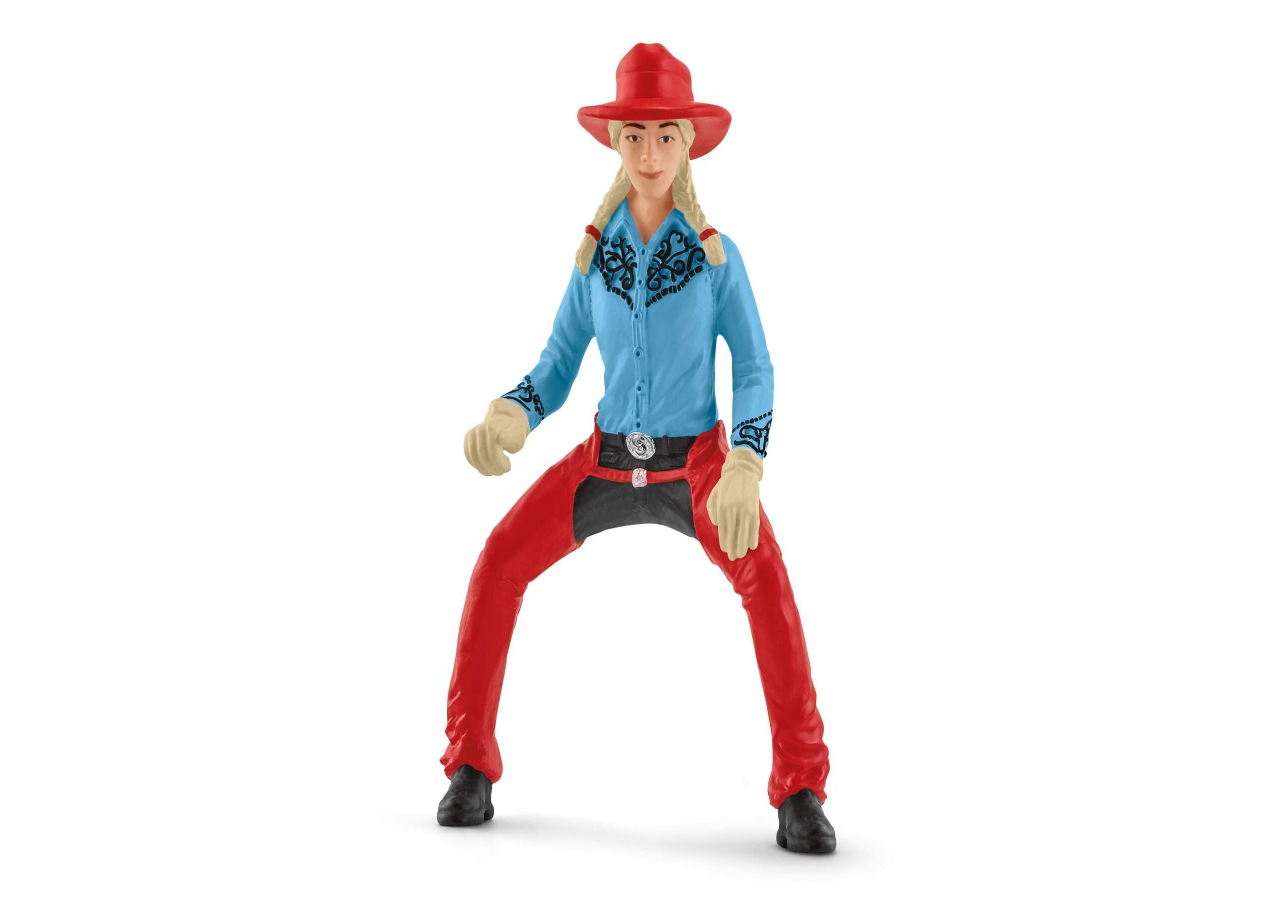 Schleich Farm World Cowgirl Barrel Racing Playset - 7 Piece Set - Image 9