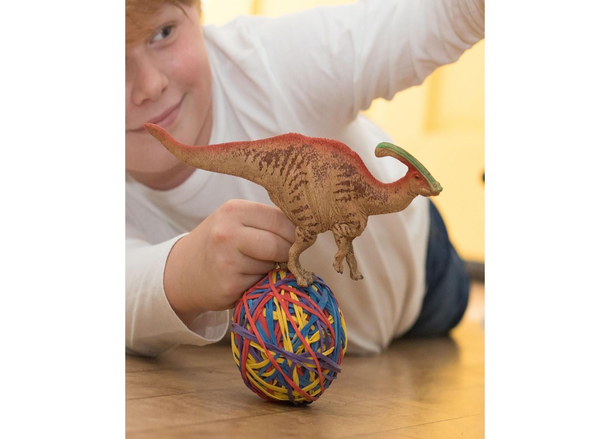 Schleich Dinosaurs Parasaurolophus 9.6 inch Dinosaur Action Figure - Image 3