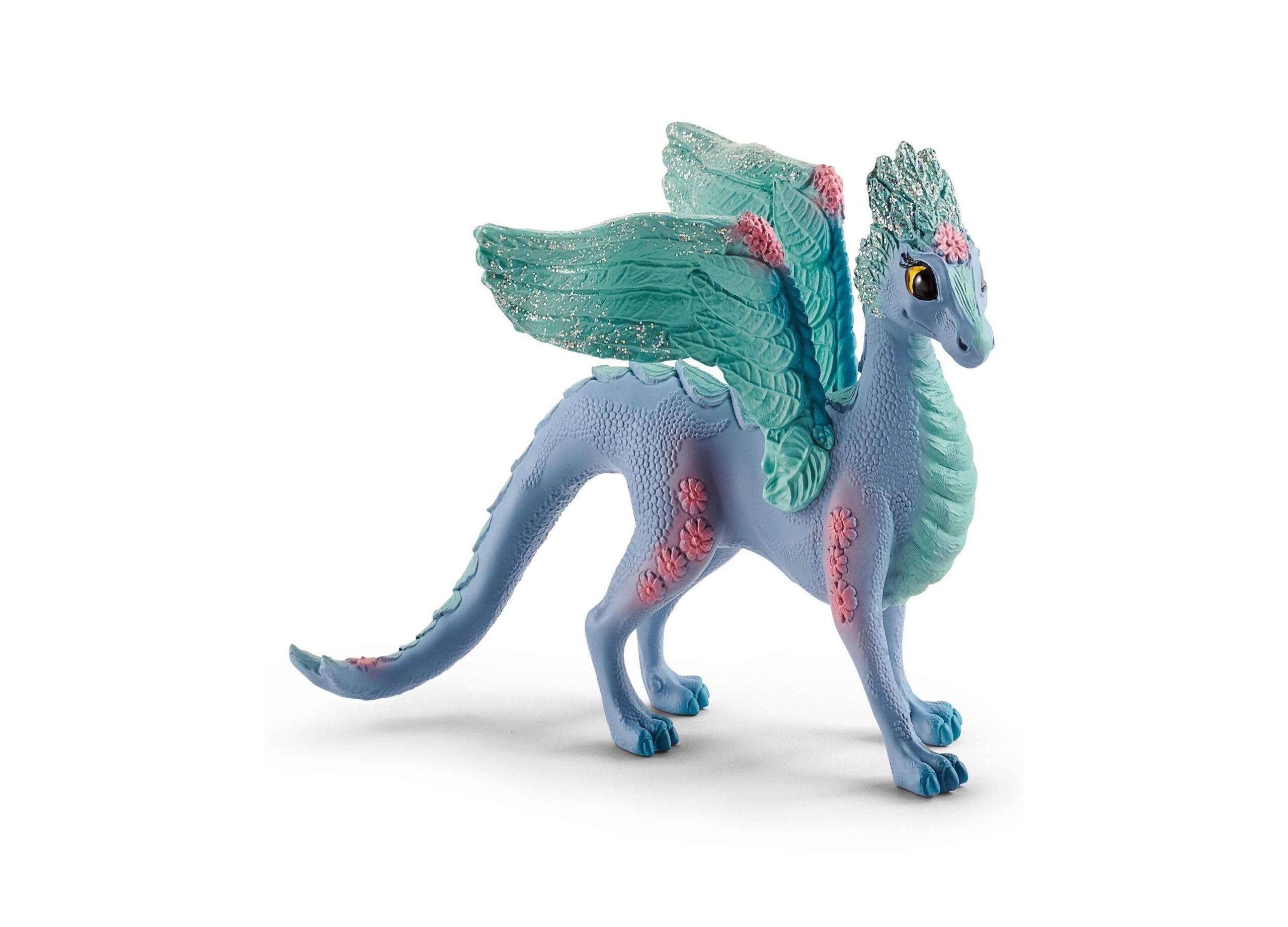 Schleich Bayala 7.1 inch Blossom Dragon Mother & Child - Magical Figurine - Image 6