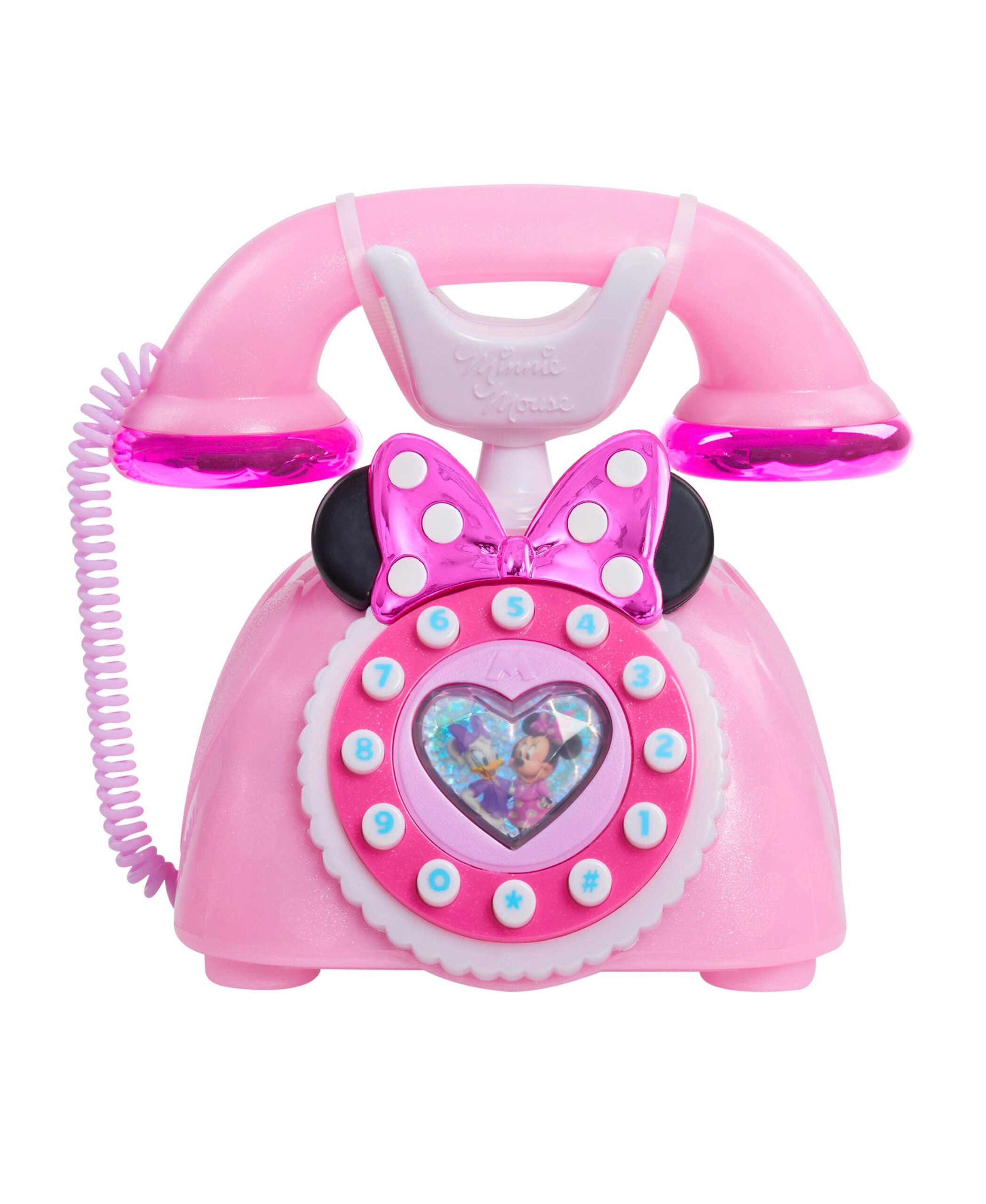 Disney Junior Minnie Mouse Ring Me Rotary Phone ?C Iridescent Pink - Image 6