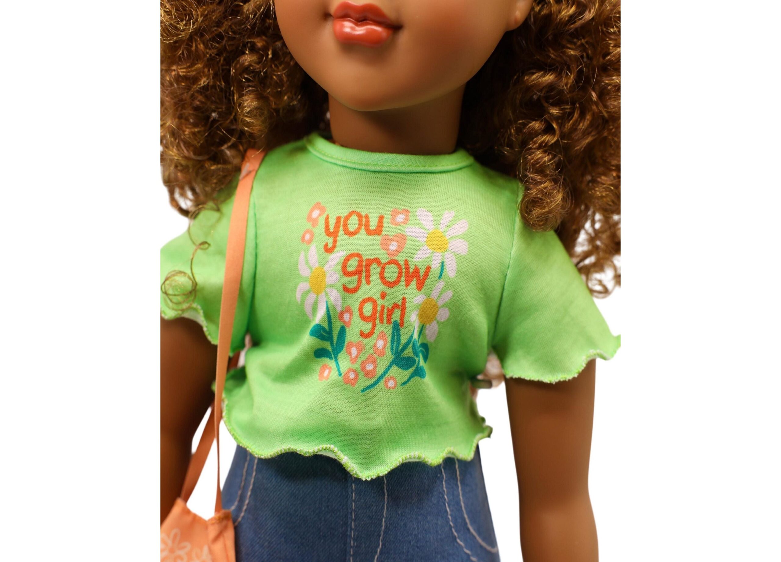 Positively Perfect Dolls 18" Willow Doll with Brown Hair and Golden Highlights - Image 2