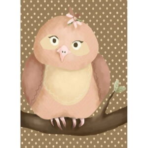 Oopsy Daisys Olga The Owl Colorful Canvas Art