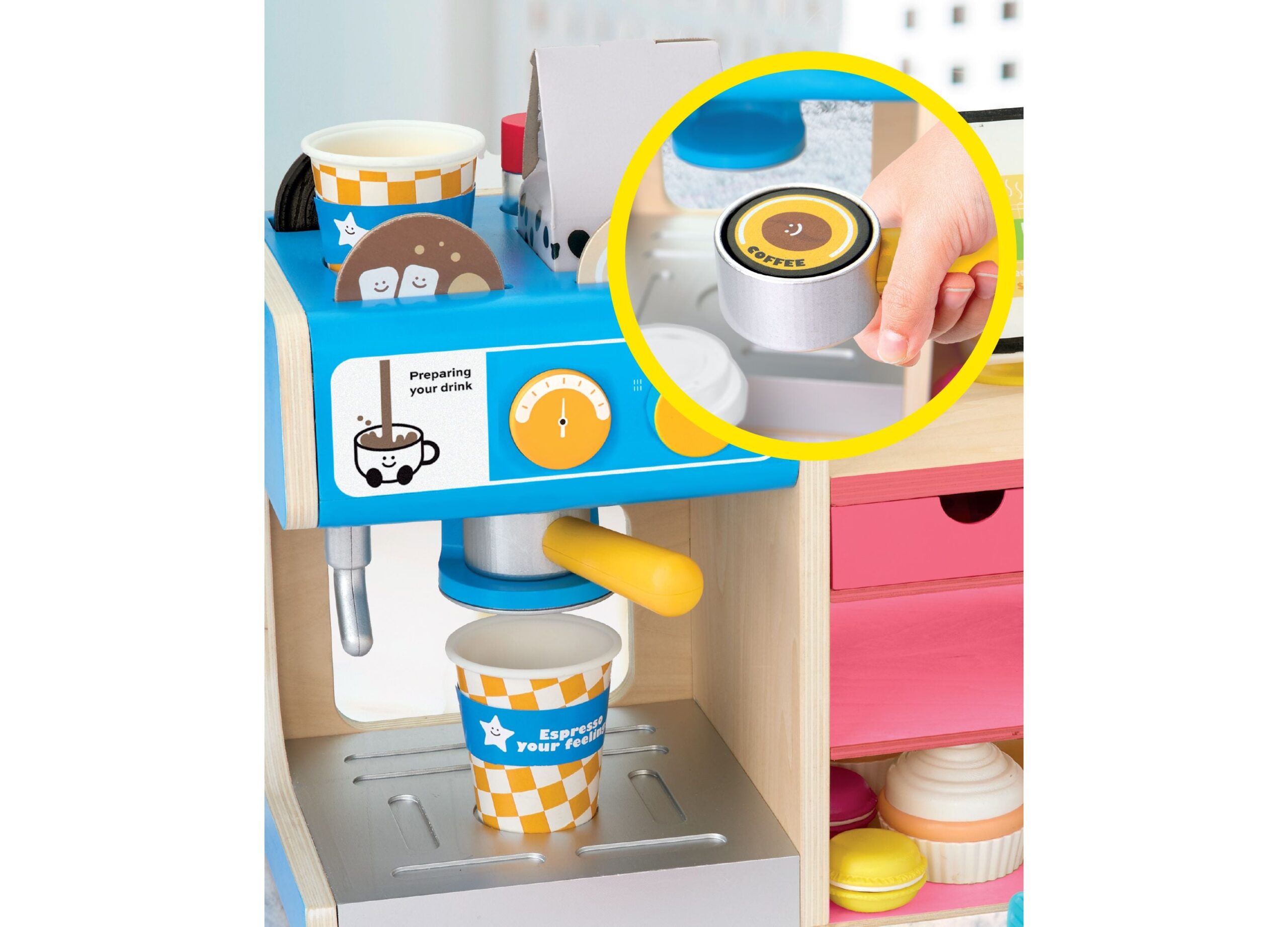 Geoffrey's Toy Box Cafe Cake Bakery Coffee Shop Playset - Image 2