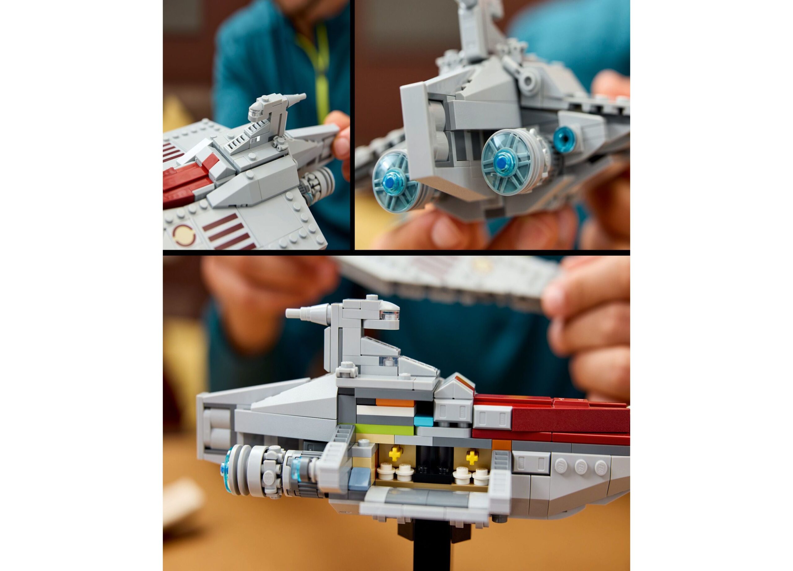 LEGO Star Wars Acclamator-Class Assault Ship Model 75404, 450-Piece Set - Image 3