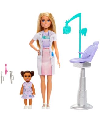 Barbie Dentist Playset with Blonde Doll, Kid Patient, and Dental Accessories - Image 2