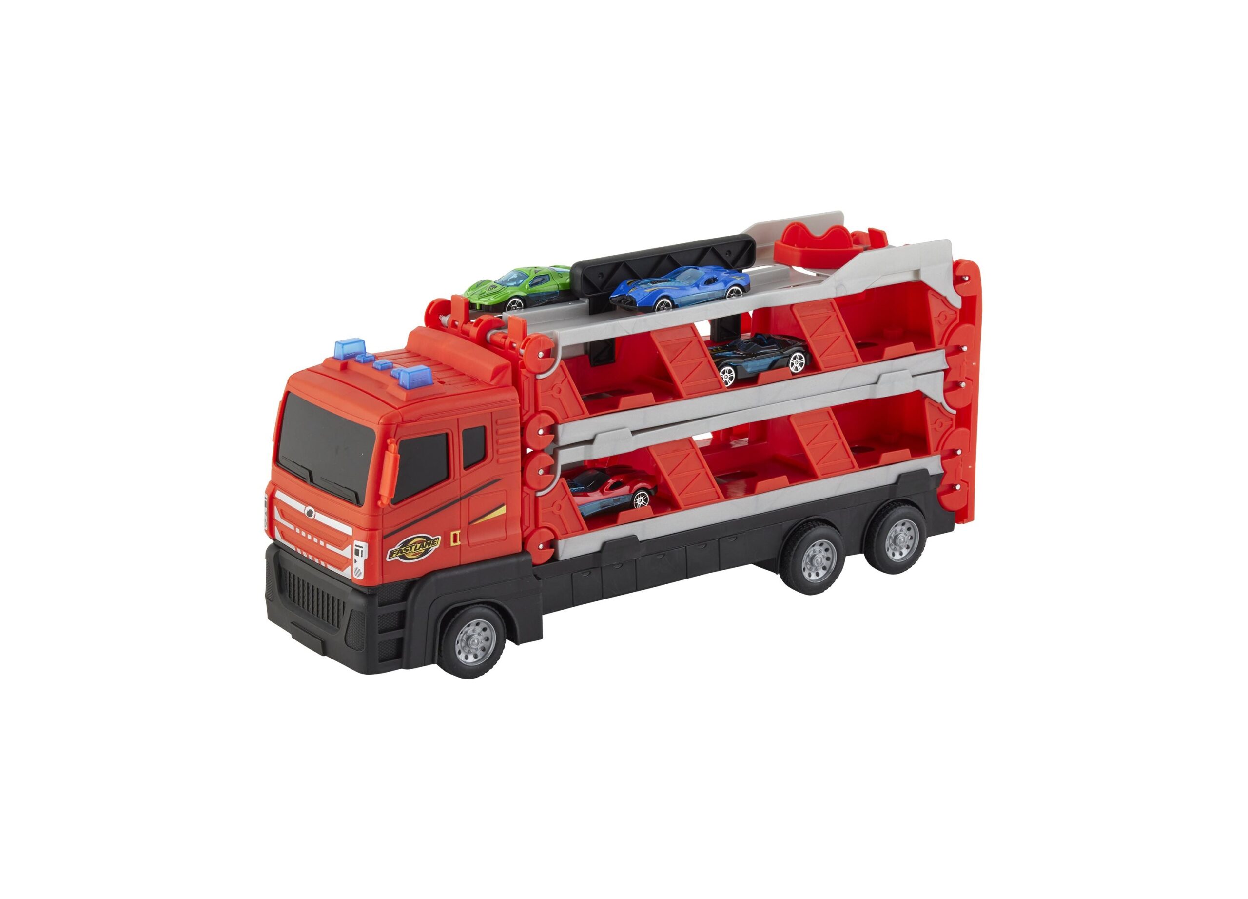 Fast Lane 1:87 Expand and Play Diecast Car Carrier Set - Image 2