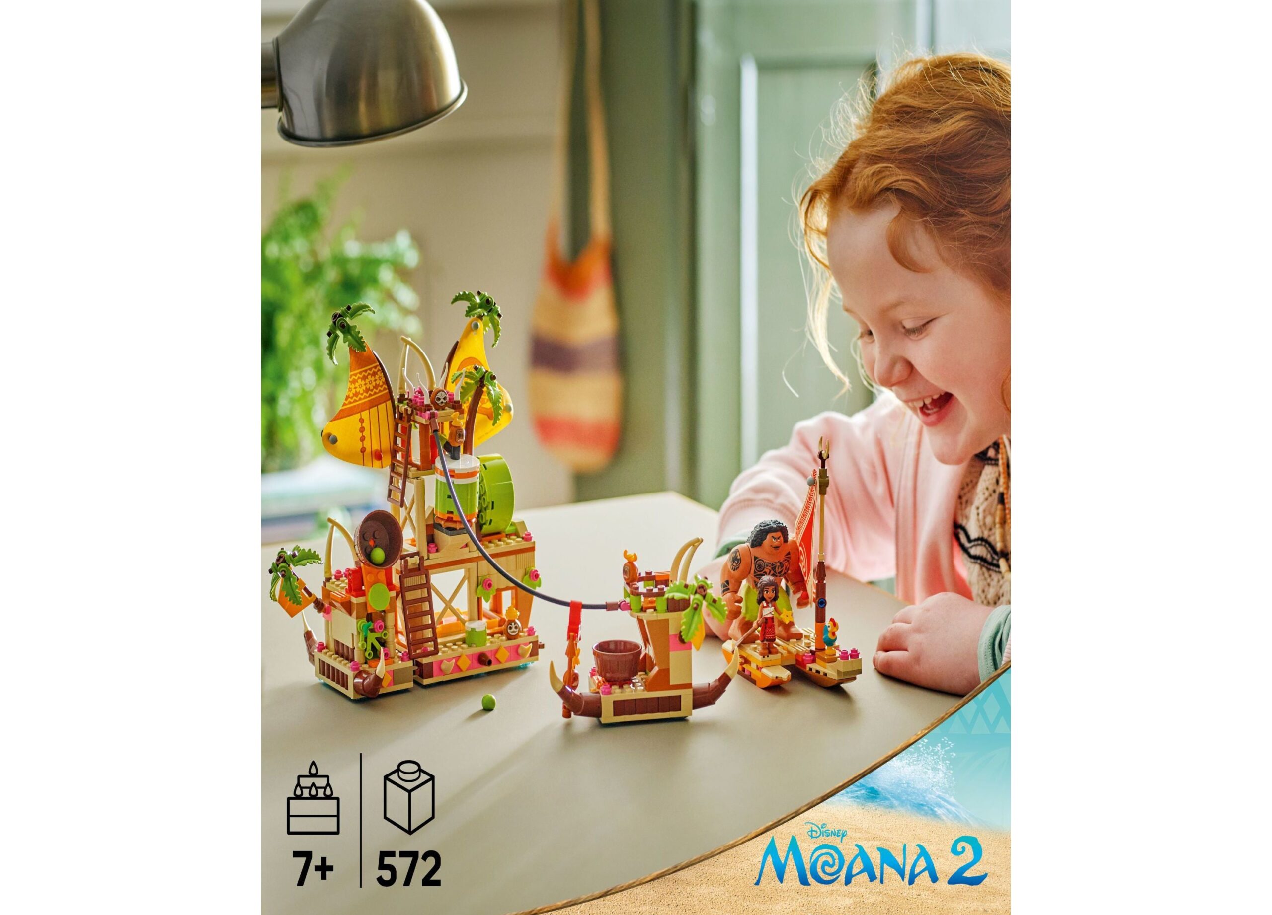 LEGO Disney Princess Moana's Kaka mora Barge Adventure Playset - 572 Pieces - Image 5