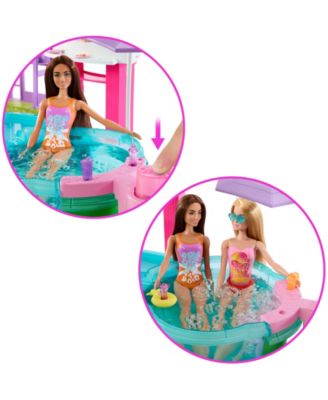 Barbie Dream Pool Playset - Slide & Bubbling Hot Tub with 20+ Accessories - Image 5
