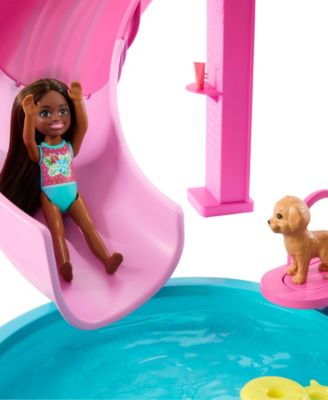 Barbie Dream Pool Playset - Slide & Bubbling Hot Tub with 20+ Accessories - Image 2