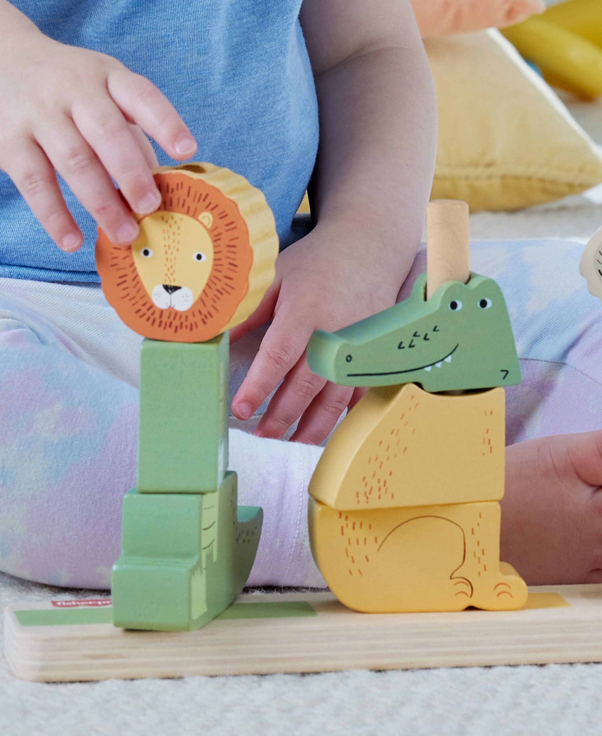 Fisher-Price Wooden Stack & Sort Animals ?C Eco-Friendly Toddler Toy - Image 6
